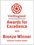 Bronze Winner - Visit England Inclusive Tourism Awards 2018 (Logo)
